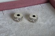 Pandora hearts charm clips perfect condition fully hallmarked