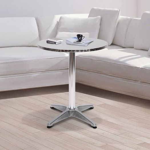 Round Bistro Table with Folding Tray, Adjustable Height Bar Table for Indoor, Outdoor AVAILABLE FOR COLLECTION