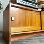 Vintage Retro Mid Century Scandinavian Teak Record Cabinet/Sideboard Image 2