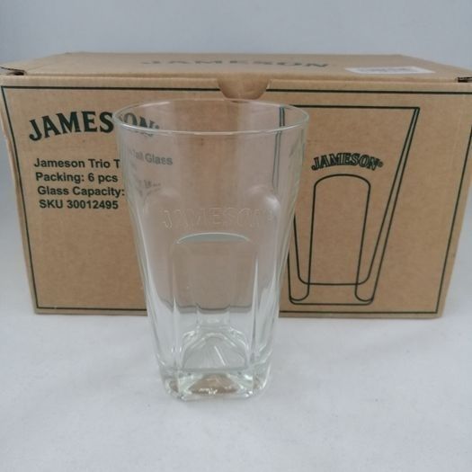 Jameson Whiskey Trio Tall Glasses [6x box] - Brand New