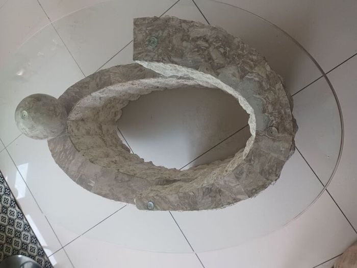 glass stone coffee table