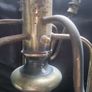 Antique candelabra style brass light fitting Image 4