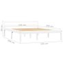 Bed Frame White Solid Pine Wood 120x200 cm Image 5