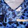 Dancing Leopard Size 12 Vibrant Blue Leopard Print Strappy Mini Dress BNWT Image 5