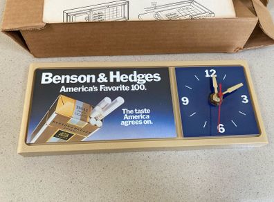 Benson & Hedges Wall or Desk Clock new