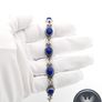 Vintave 925 Sterling Silver & Lapis Lazuli Bracelet Image 8