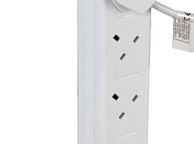 main image for ad extension lead 8 Way Tower Extension Lead, 5m, White -