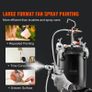 Spray Paint Pressure Pot 15L/3.75gal Pressure Pot Tank, 60 psi Adjustale Pressure, Steel Pressure Pot Paint Tank with Spray Gun, Hoses, Pressure Gauge, for Home Decor and Industry Painting Image 4