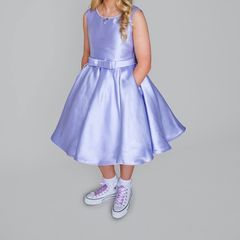 Stunning Blingalicious Lavender Confirmation Dress