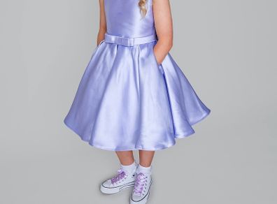 Stunning Blingalicious Lavender Confirmation Dress