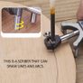 Woodworking Linear Arc Dual-purpose Scriber Parallel Line Drawing Tool Multifunctional DIY Wood Working Scribe Tools Image 4