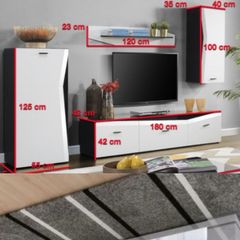 Living Room TV Wall Unit TV Furniture Set Wall Units For Living Room Modern Living Room TV Furniture Set