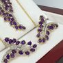 Silver Harry Ivens Amethyst & Zircon Statement Set Image 6
