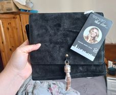 New handbag made of natural suede ESMARA