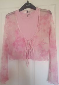 Ladies top and cover up