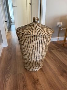 Rattan wash basket