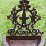 Antique Victorian cast iron wall mounted bird bath bird feeder Image 2