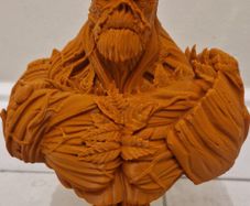 3D Printed Statue Bust (Unpainted) - Swamp Thing