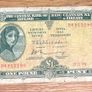 Lady Lavery Vintage Irish Punt Notes Pre Euro 10 and 1 pound Banknotes Irish Collectors Set Image 5