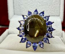 Sapphire & Tanzanite Ring