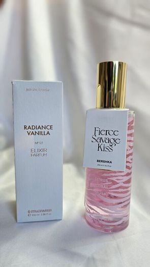 Bundle Deal  Stradivarius Radiance Vanilla 100 ml and Bershka Body Mists 250ml
