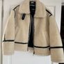 zara faux fur biker jacket Image 8