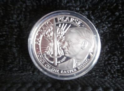 1922 Padraig Pearse Voice of the Easter Rising Irish Free State Silver Medal