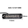6 LED Red Lights Car Motorcycle Marker Warning Emergency Flash Strobe Lamp Waterproof  Truck Van Trailer Tractor Image 2