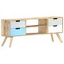 TV Cabinet 110x35x48 cm Solid Mango Wood Image 7