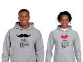 Mr Right Mrs Right Couple Hoodies (set)
