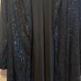 Gallery Long Black Sequence Duster Coat / Kimono Style Image 5
