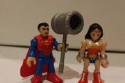 Imaginext DC Superhero Superman and Wonder Woman Figures