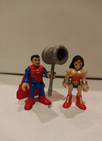 Imaginext DC Superhero Superman and Wonder Woman Figures