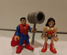 Imaginext DC Superhero Superman and Wonder Woman Figures