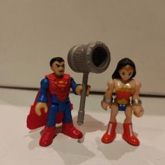 Imaginext DC Superhero Superman and Wonder Woman Figures