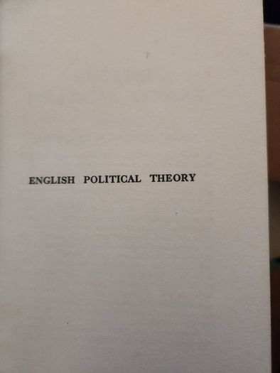 English Political Theory.by Ivor Brown. B.a. Second Edition 1929. Hardback In Good Condition. See Photos For Same.