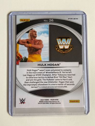 WWE Hulk Hogan Panini Green Prizm 2024