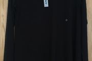 DKNY Long Stretch Mesh Jersey Top New.   Hanky Hem