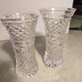 Set Of 2 Small maybe Waterford Crystal Vases Not Stamped In Good Condition. No 30 Image 5