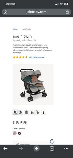Joie Aire Double Stroller