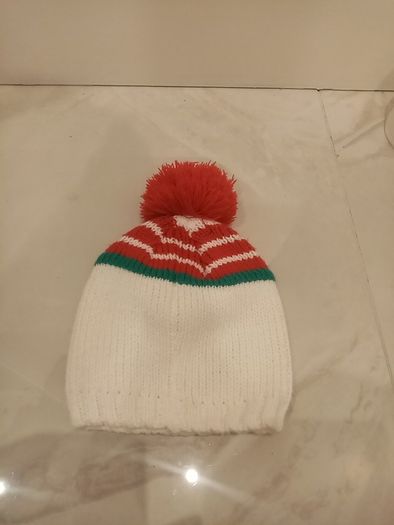 Kids Christmas handknit hat