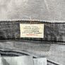 Levi's 512 Tapered Jeans Slim Fit - Premium Big E W34 L24 Washed Black/Grey Image 6