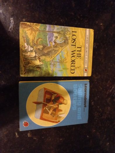 Ladybird Vintage Books- The Lost World and Learnabout Sailing and Boating