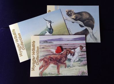 Ireland Postcards : Voyager Wildlife Collection 1993 - Part Set , ( 3 of 4 )