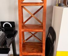 Solid Wood Ladder Shelf / Bookcase