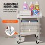 Stainless Steel Work Table 61x61 cm Commercial Food Prep Table W/ 4 Casters Image 6