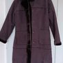 Brown Faux Fur & Suede Coat Image 2