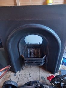 Cast iron fireplace