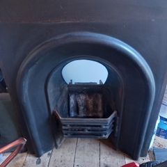 Cast iron fireplace