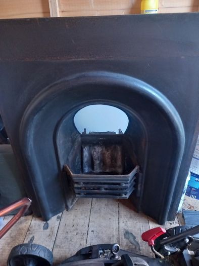 Cast iron fireplace